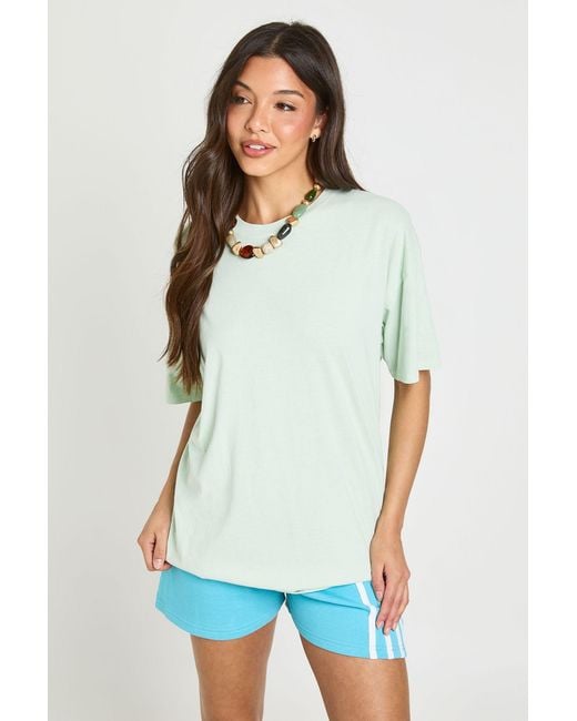 Boohoo White Washed Oversized T-Shirt