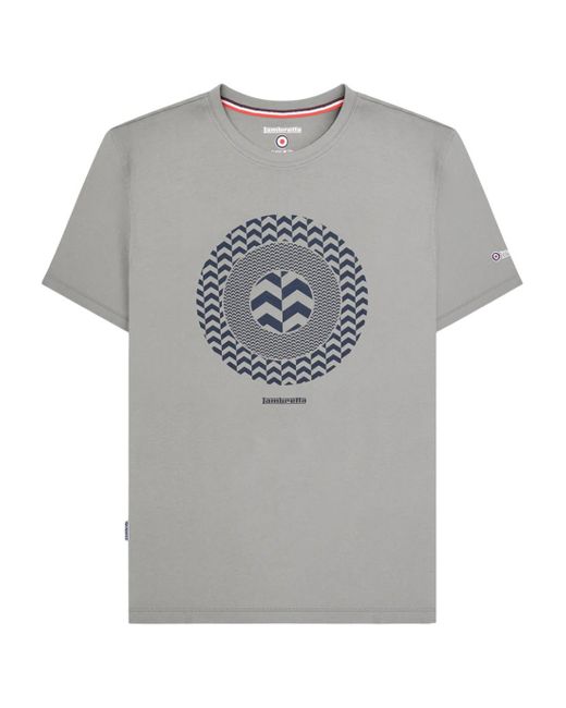 Lambretta Gray Chevron Target Big & Tall T-Shirt (Ultimate) Cotton for men