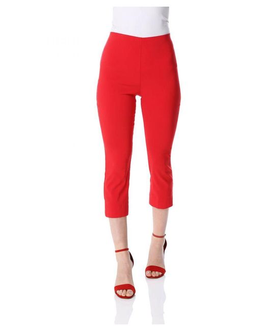 Roman Red Cropped Stretch Trouser