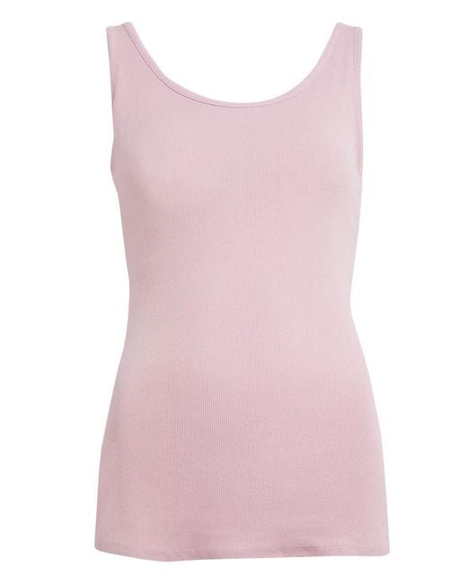 Secret Label Pink Support Ribbed Vest Top