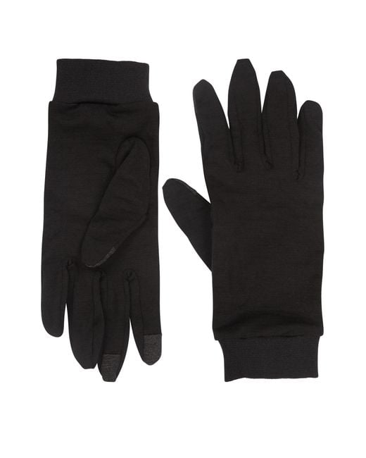 Mountain Warehouse Black Silk Gloves Warm Winter Breathable Travelling Glove