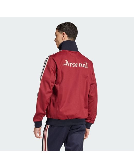 Adidas Originals Red Arsenal Originals Track Top for men