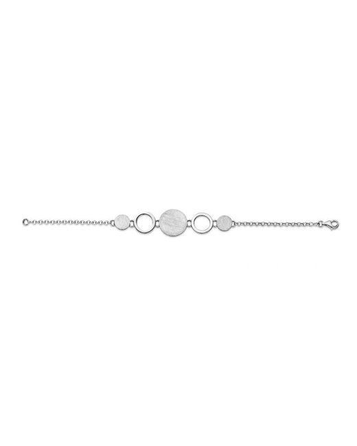 Orphelia White 925 Sterling Set: Chain + Bracelet