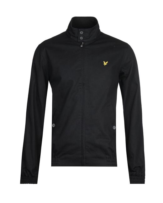 Lyle & Scott Black Jet Harrington Jacket for men