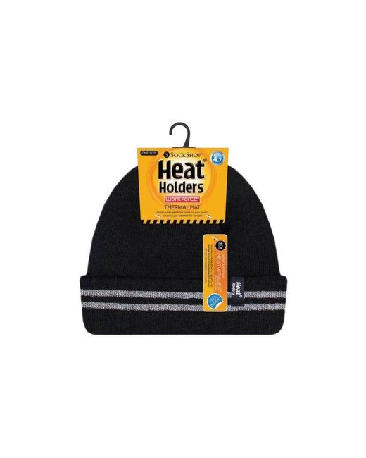 Heat Holders Blue Hi Vis Reflective High Visibility Hat for men