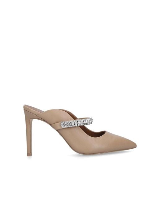 Kurt Geiger White Leather Duke Heels