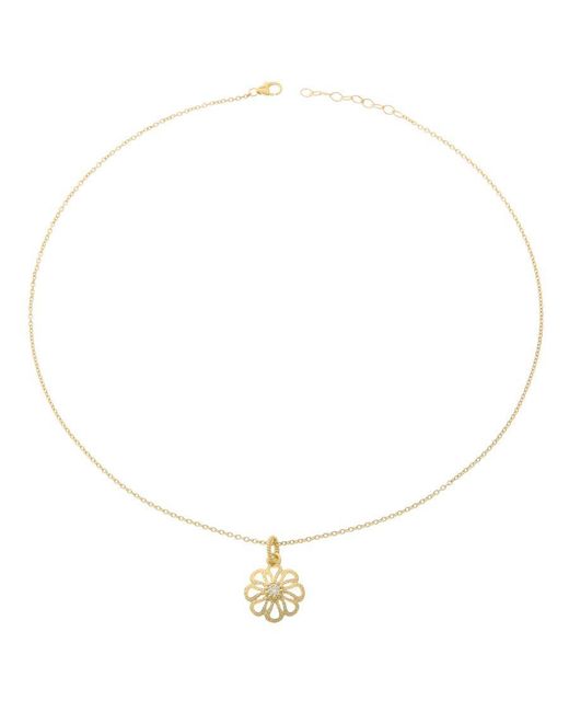 Orphelia Metallic 925 Sterling Chain With Pendant
