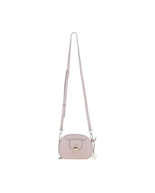 Ashwood Leather Pink Real Compact Crossbody Bag With Adjustable Strap