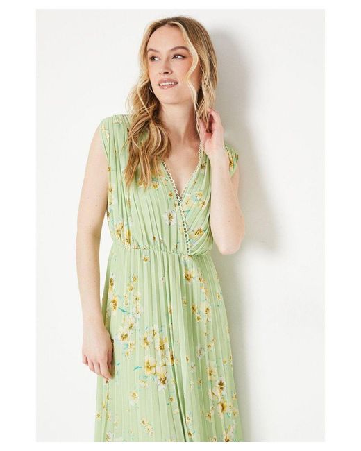 Oasis green wrap dress sale