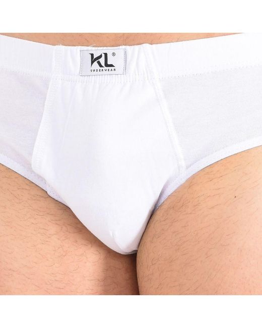 Kisses&Love White Pack-2 Basic Slips Kl2027 for men