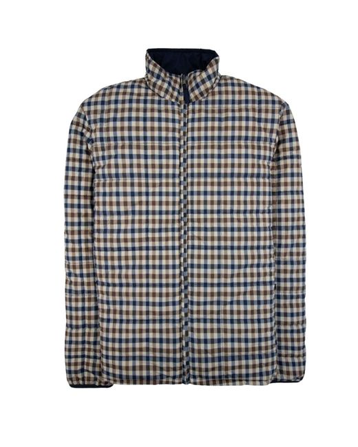 Aquascutum Blue Active Rlg Reversable Jacket for men