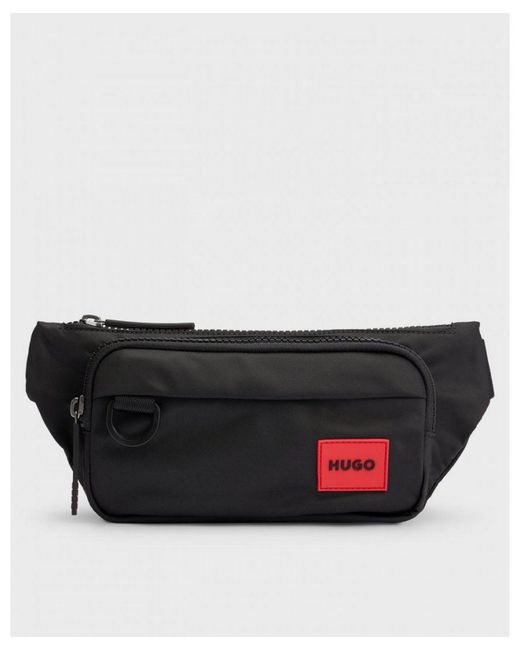 HUGO Gray Ethon 2.0 Belt Bag With Logo Patch Nos for men