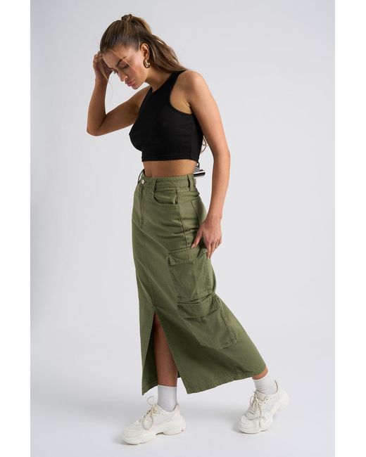 Urban Bliss Green Soda Cargo Skirt
