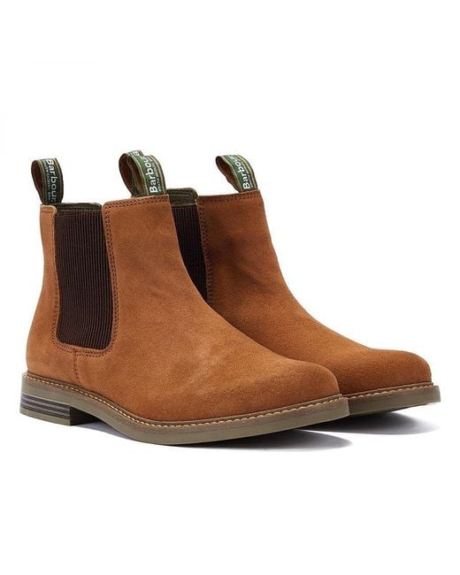 Barbour Brown Farsley Suede Boots for men