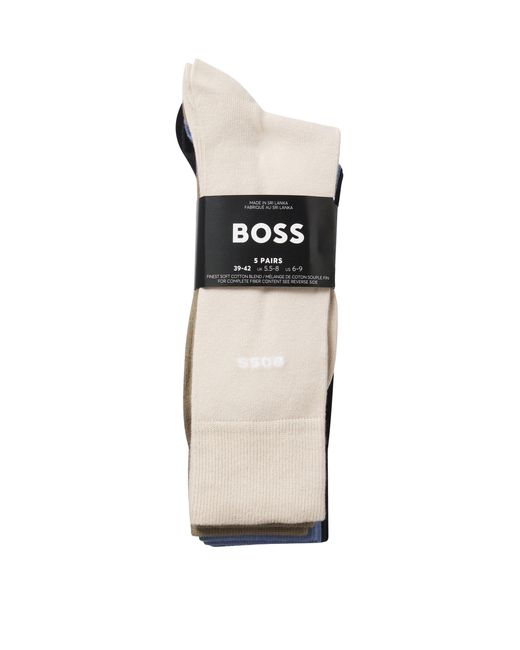 Boss Blue 5 Pack Rs Business Socks for men