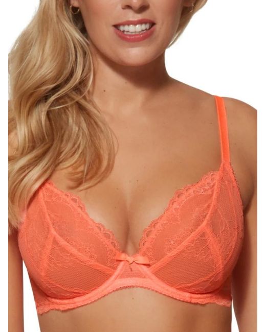 Gossard Orange Superboost Lace Plunge Bra