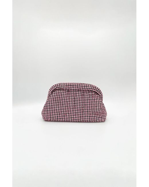 SVNX Natural Crystal Pouch Clutch Bag