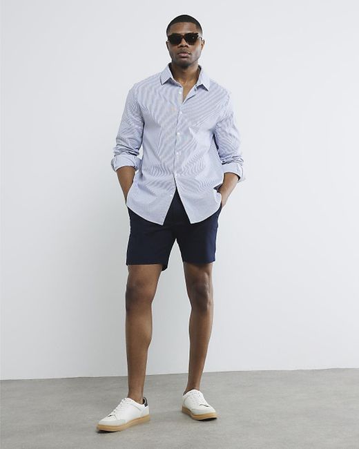 princess polly baby blue dress Buy Men's Blue Smart Casual Shorts Online