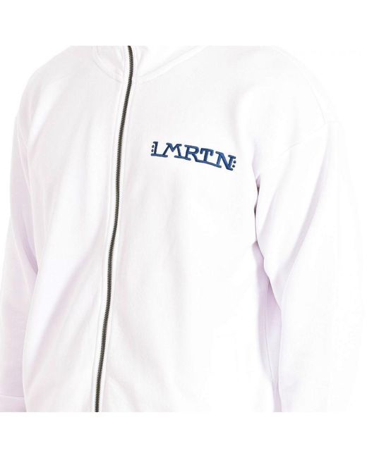 La Martina White Tmf601-Fp533 Zip-Up Hoodie for men