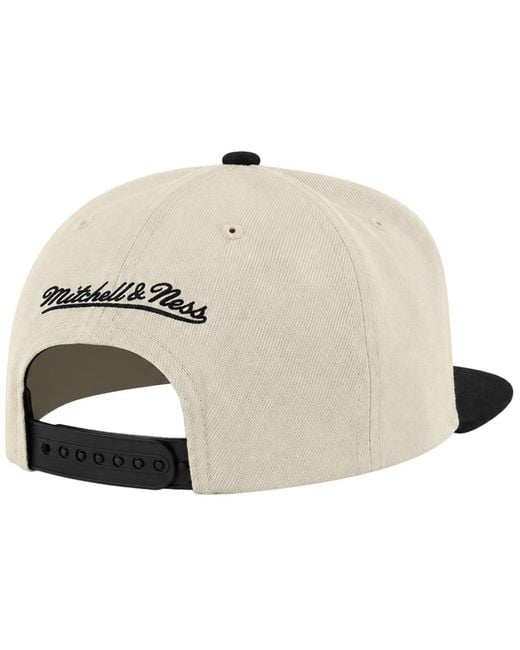 Mitchell & Ness Black Nba Houston Rockets Vintage Jockey Cream Cap for men