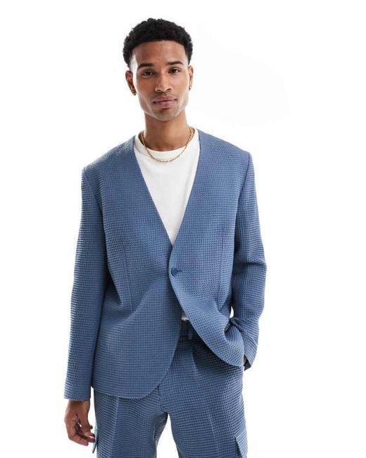 Viggo Tailoring Blue Santos Jacket for men