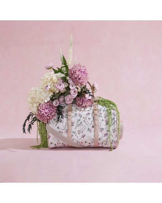 River Island Pink Ditsy Floral Barrel Bag Pu