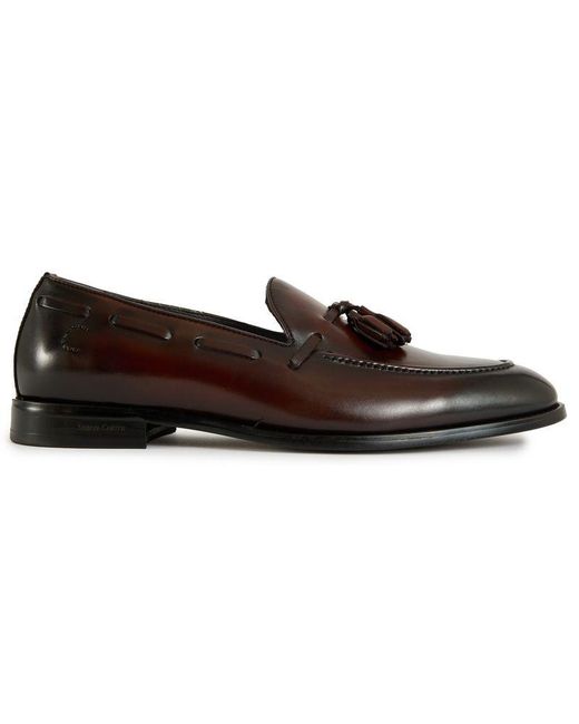 Simon Carter Brown Azrou Loafer Shoes for men
