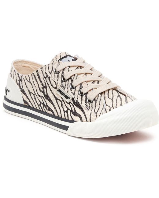 Rocket Dog White Jazzin Wales Cotton Trainers
