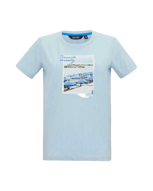 Regatta Blue Ladies Filandra Vx Scenery T-Shirt (Skyway)