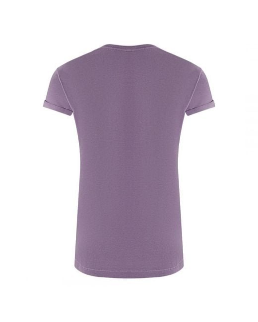 Parajumpers Purple Toml Tee Brand Logo Amethyst T-Shirt