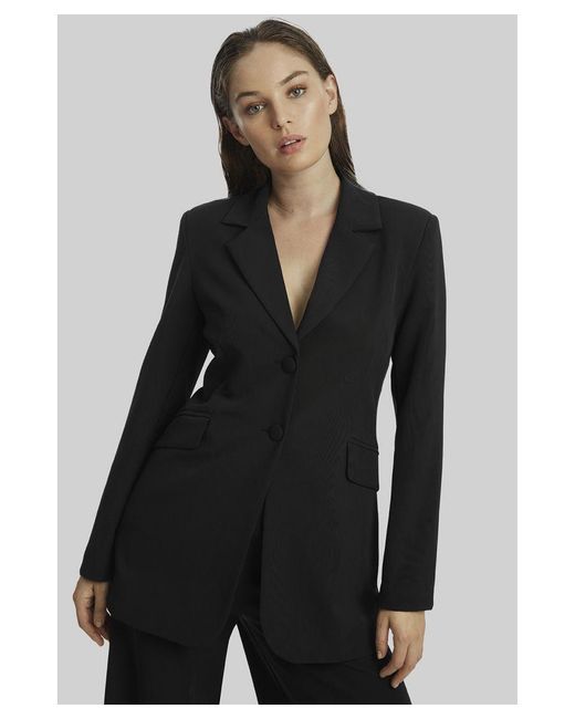 James Lakeland Black Tuxedo Blazer