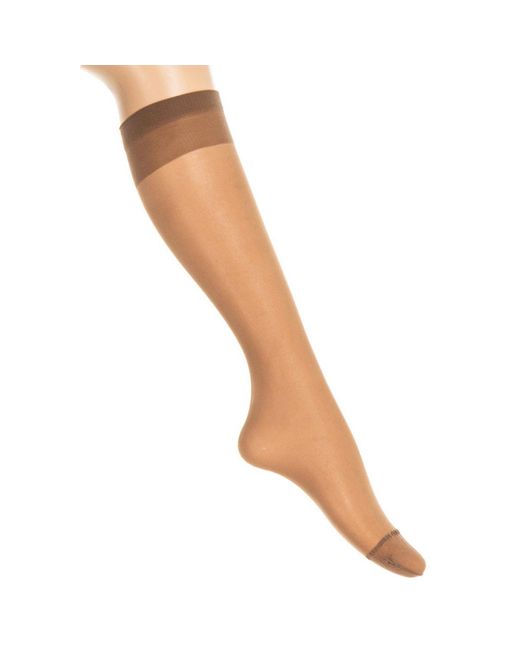 Jolie Folie Natural Transparent High-Top Socks 2442