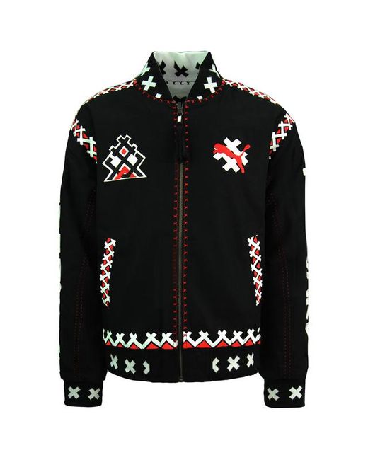 PUMA Black X Jahnkoy Reversible Bomber Jacket Graphic 596679 01 Cotton for men