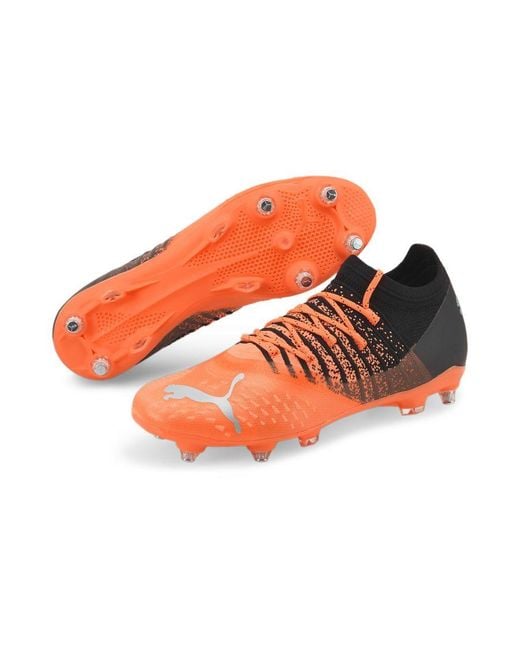 PUMA Orange Future 2.3 Mxsg Football Boots Soccer Shoes