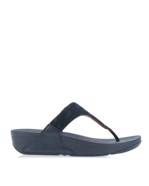 Fitflop Blue Fit Flop Glitz Toe Post Sandals