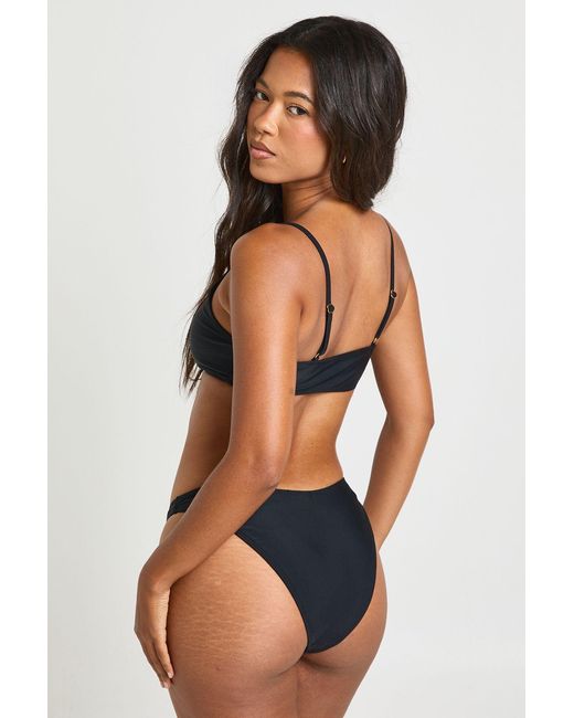Boohoo Black Essentials Brief Bikini Bottom