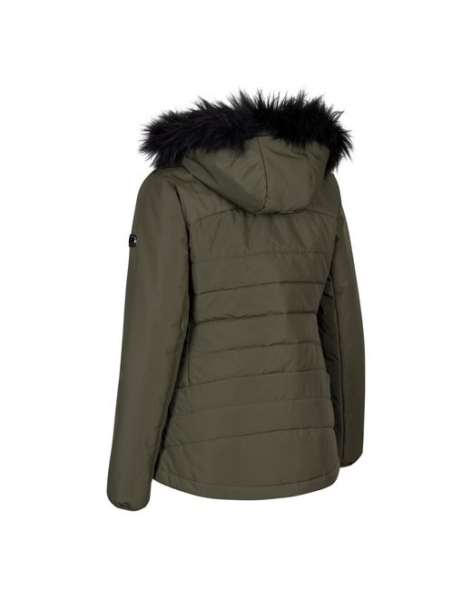 Trespass Green Ladies Translate Padded Jacket (Dark Vine)