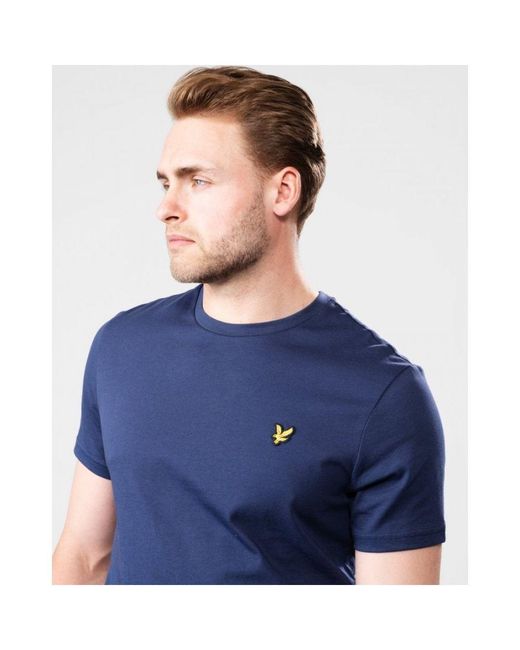 Lyle & Scott Blue Plain T-Shirt for men