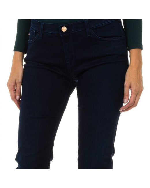 Armani Blue Long Stretch Denim Pants 6Y5J28-5D2Dz