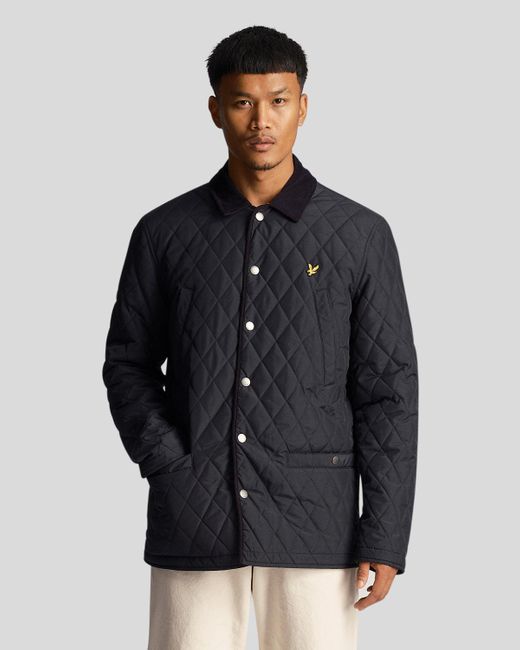 Lyle & Scott Black Quilted Jacket for men