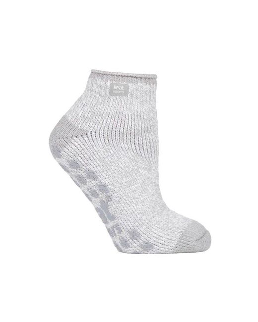 Heat Holders White Ladies 2.3 Tog Thermal Low Cut Ankle Slipper Socks