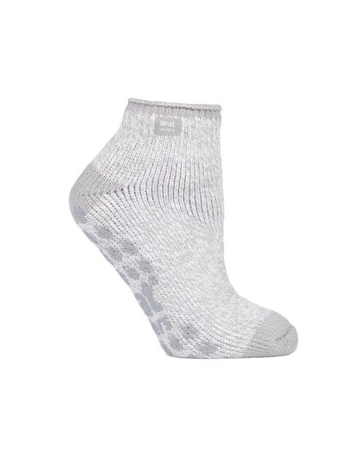 Heat Holders White Ladies 2.3 Tog Thermal Low Cut Ankle Slipper Socks