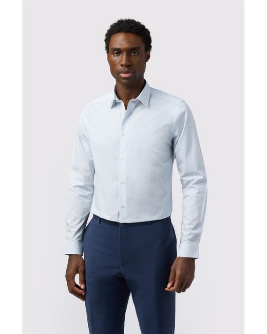 Ted Baker White Long Sleeve Slim Fit Formal Shirt for men