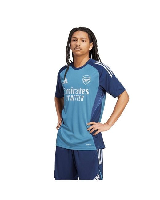 Adidas Blue Arsenal Tiro 25 Competition Training Shirt Adults for men
