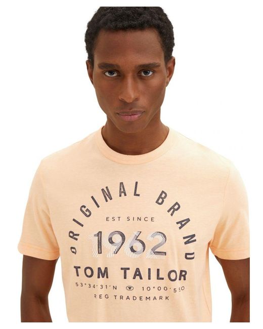 Tom Tailor T-shirt in het Natural voor heren