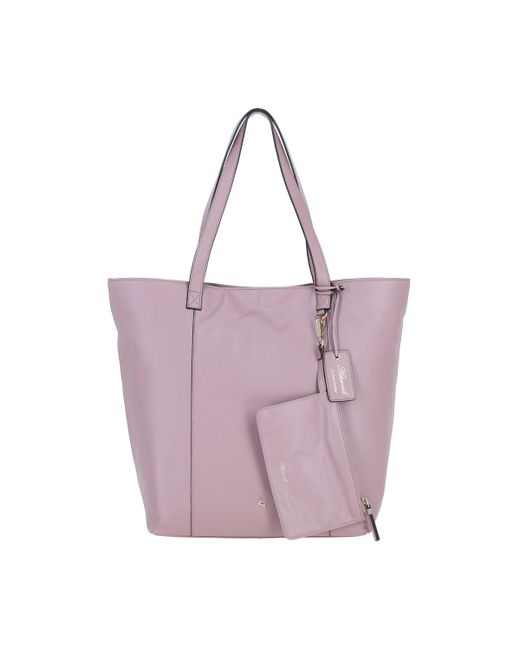 Ashwood Leather Purple 'Serela' Real Shoulder Bag With Detachable Pouch