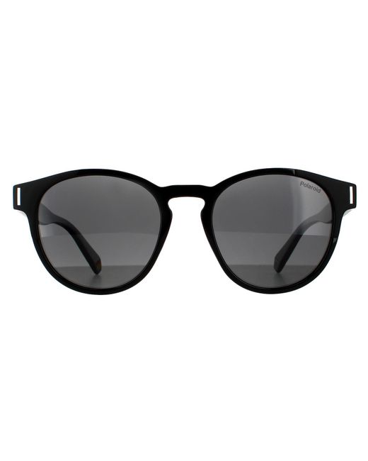 Polaroid Black Round Polarized Sunglasses