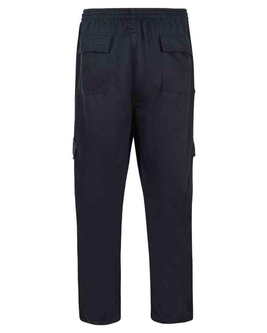 KAM Jeanswear Blue Kam Lightweight Cargo Trousers Big & Tall for men
