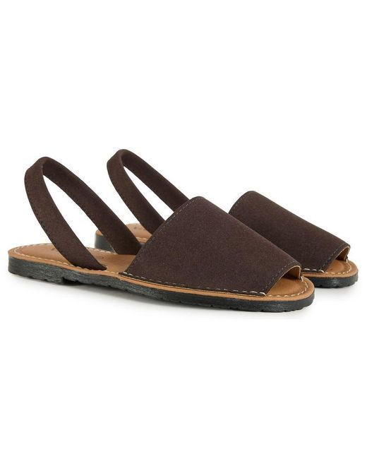 V.Gan Brown Vegan Rambu Menorcan Sandals