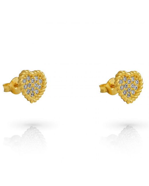 Orphelia Metallic 'Elite' 925 Sterling Stud Earrings